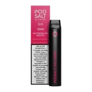 POD SALT GO DISPOSABLE 2500 PUFFS IN UAE WATERMELON BREEZE