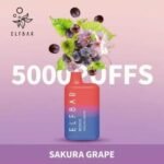 ELF BAR 3500 PUFFS DISPOSABLE VAPE IN UAE SAKURA GRAPE