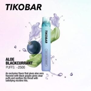 TIKOBAR LUX 2500 PUFFS DISPOSABLE VAPE IN UAE ALOE BLACKCURRANT