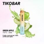 TIKOBAR LUX 2500 PUFFS DISPOSABLE VAPE IN UAE GREEN APPLE