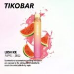 TIKOBAR LUX 2500 PUFFS DISPOSABLE VAPE IN UAE LUSH ICE