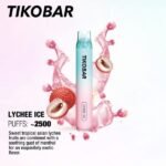 TIKOBAR LUX 2500 PUFFS DISPOSABLE VAPE IN UAE LYCHEE ICE