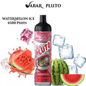 VABAR PLUTO 4500 PUFFS DISPOSABLE VAPE IN UAE WATERMELON ICE