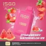 ISGO BAR 10000 PUFFS DISPOSABLE VAPE IN UAE STRAWBERRY WATERMELON ICE